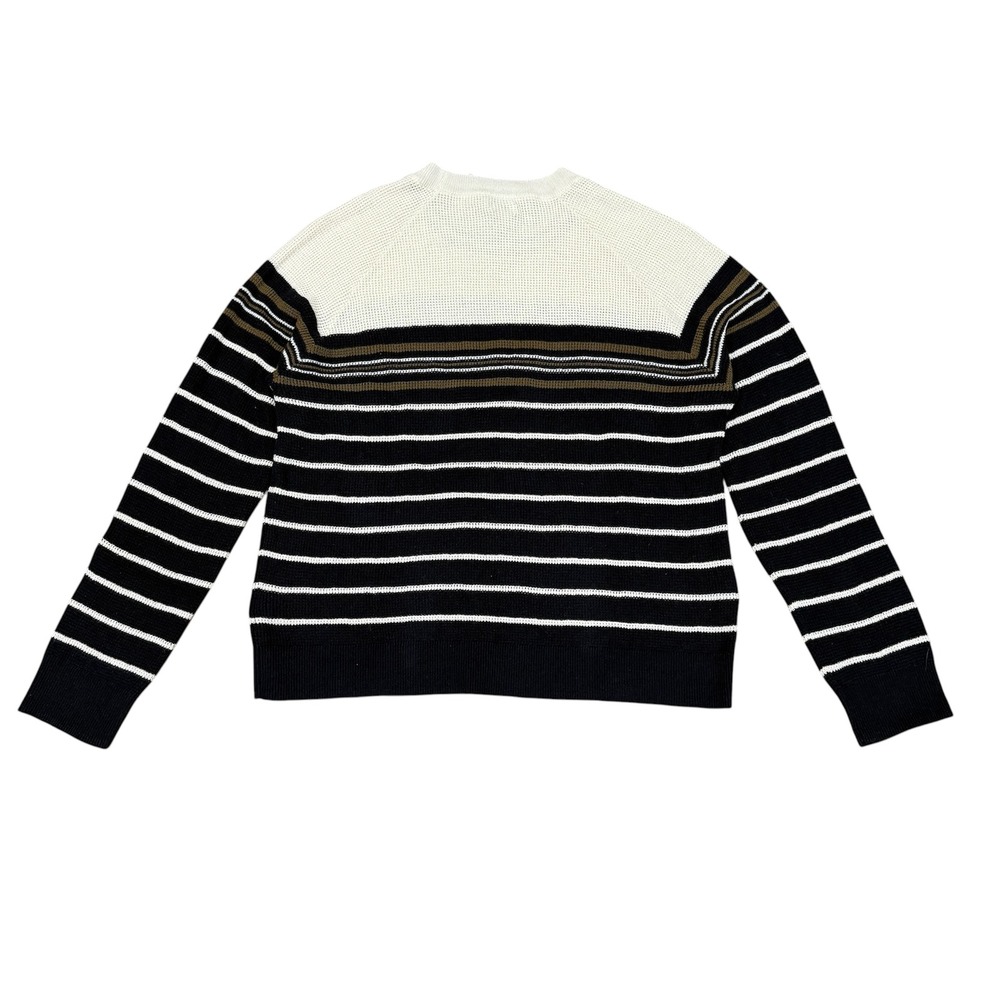NWT Faherty Throwback Waffle Crewneck Oakland Stripe XL Casual Preppy Staple - Picture 5 of 9